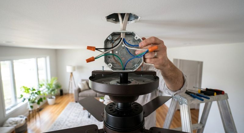Hanging Fan Installation in Overland Park, KS